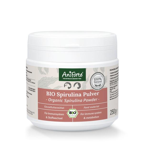 Aniforte Bio Spirulina Pulver 250g  für Hunde und Katzen