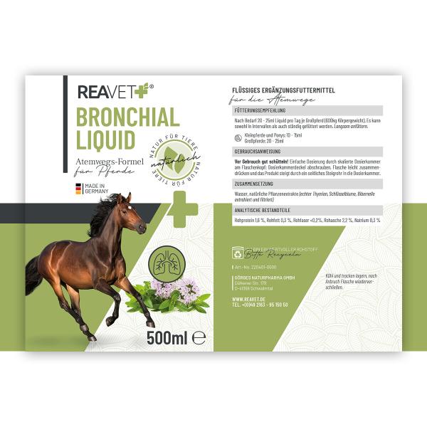 ReaVET Bronchial Liquid 500ml für Pferde und Ponys