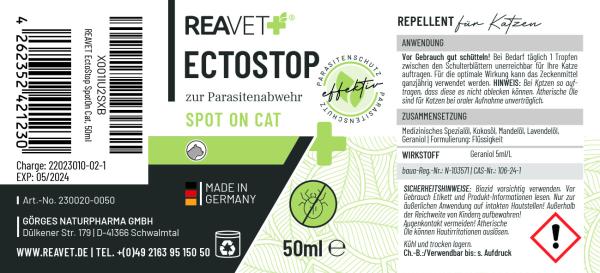 ReaVET EctoStop SpotOn Cat 50ml