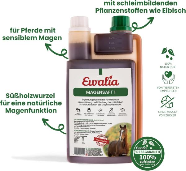 Natürlicher Schleimhautschutz für den Pferdemagen bei Stress, Übersäuerung und Kotwasser