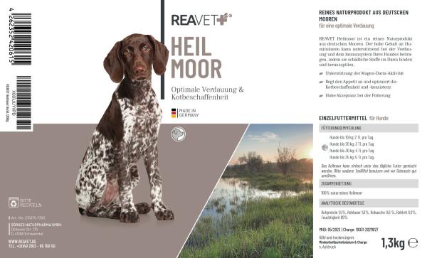 Reavet Heilmoor für Hunde - Unterstützt die Verdauung und das Immunsystem