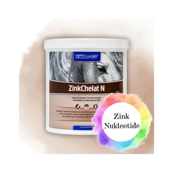 HippoSport ZinkChelat N 800g Dose – Organisches Zink für Pferde