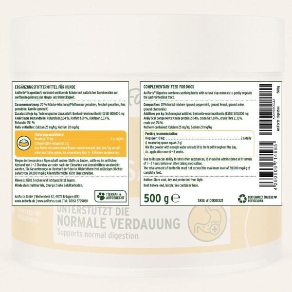 Aniforte MagenSanft®  500g für Hunde - gesunde Verdauung & Magen-Darmtätigkeit