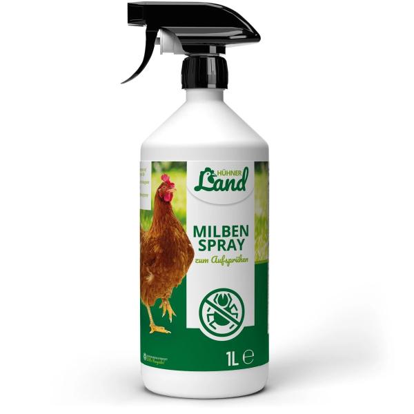 ÜHNER Land Milben Spray 1 Liter Kanister Vorratspack zur Parasiten- und Vogelmilbenabwehr
