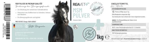 ReaVET MSM Gelenk-Aktiv 1kg für Pferde