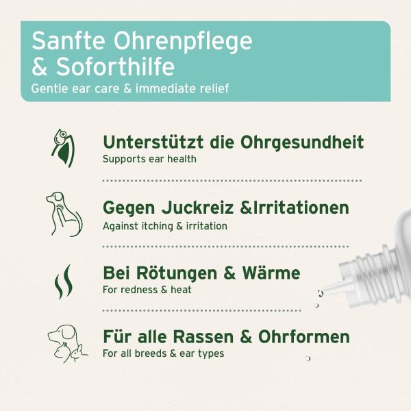 Inhaltsstoffe der AniForte VET Ohrentropfen: Silberwasser 99,99% und Ringelblumenextrakt