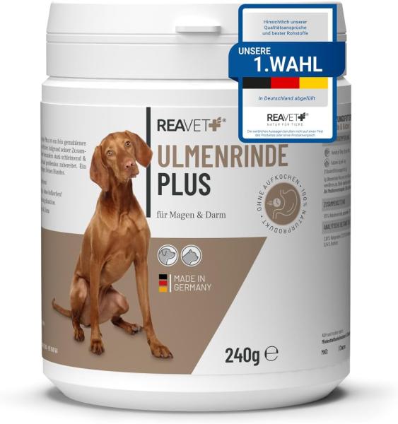 ReaVET Ulmenrinde Plus  - Natürliche Darmsanierung für Hunde und Katzen