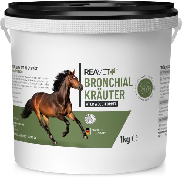 ReaVET Bronchialkräuter Pferd 1kg – Natürliche Unterstützung für freie Atemwege