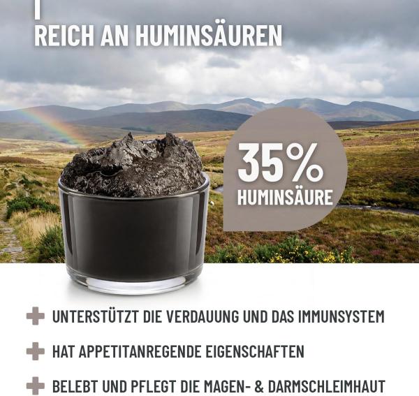 Analysewerte ReaVET Heilmoor: Reich an Huminsäuren und Mineralstoffen ohne Zusätze