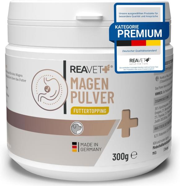 ReaVET Magenpulver für Hunde – Natürliche Hilfe bei Sodbrennen