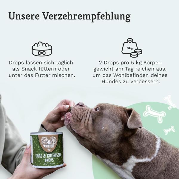 Tierliebhaber  Gras- & Kotfresser Drops,  als Snack geeignet