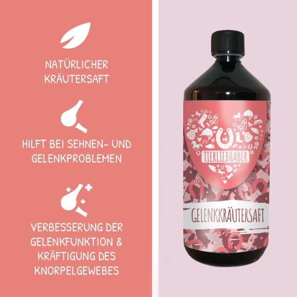 Gelenke natürlich stärken – Tierliebhaber Gelenkkräutersaft für Pferde (1 L)