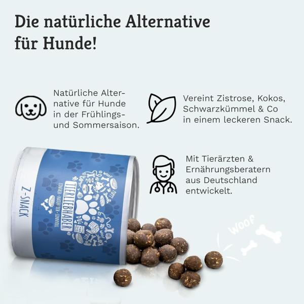 Tierliebhaber Z-Snack für Hunde: Der gesunde Kauspaß für deinen Liebling mit Zeckenschutz!