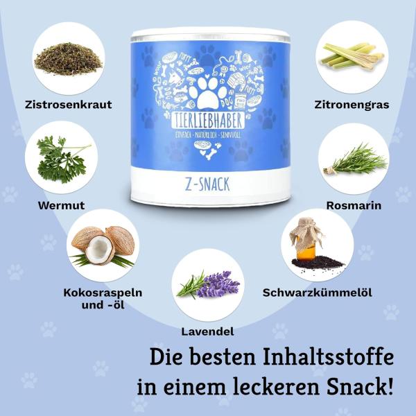 Tierliebhaber Z-Snack für Hunde: Der gesunde Kauspaß für deinen Liebling mit Zeckenschutz!