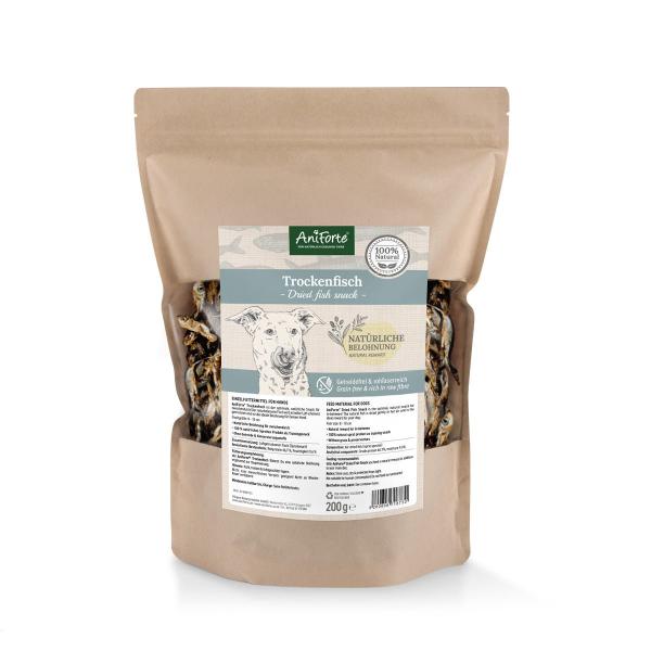 Aniforte Trockenfisch 200g 100% Natursnack für Hunde